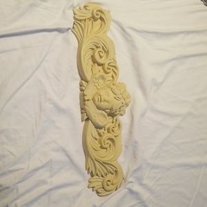 Antique winged angel cherub face